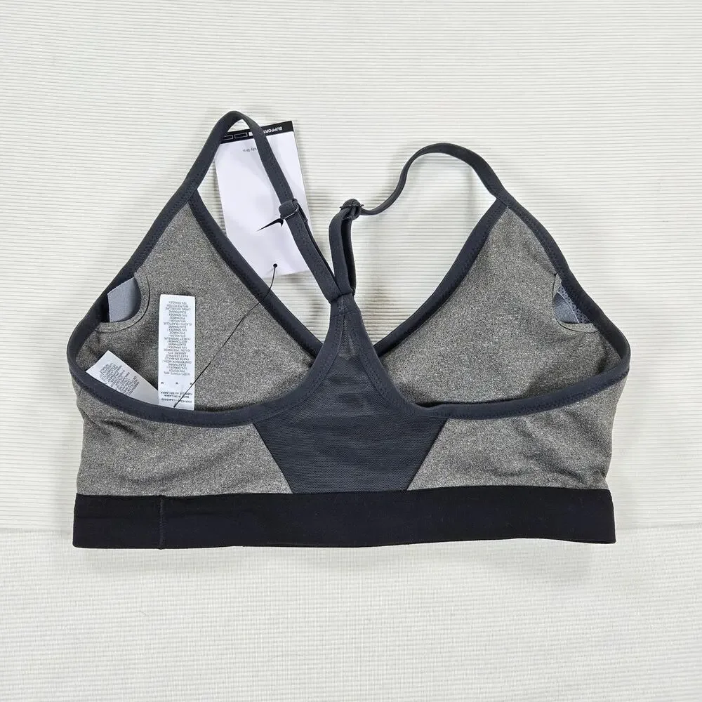 NWT Nike Indy Light Support‎ Sports Bra in Carbon Heather Women's Size Medium